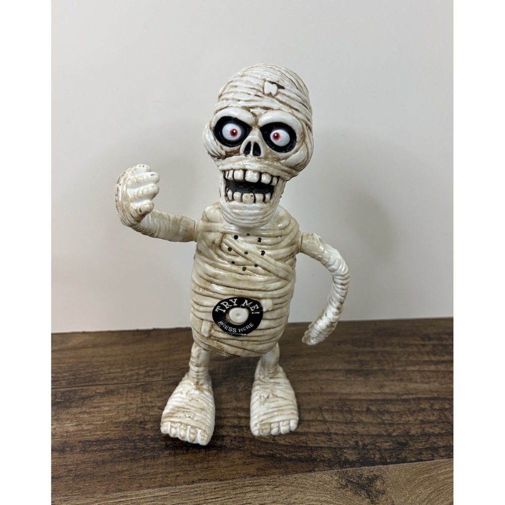 Animated Dancing 8.5" Mummy Halloween Prop Decoration Plays "Must Be The Mummy"